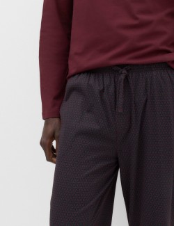 Pure Cotton Geometric Print Pyjama Set