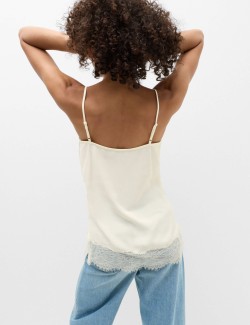 Lace Detail V-Neck Cami Top