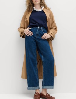 Boyfriend Mid Rise Ankle Grazer Jeans