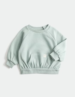 Cotton Blend Fleece Lined Sweatshirt (0-3 Yrs)