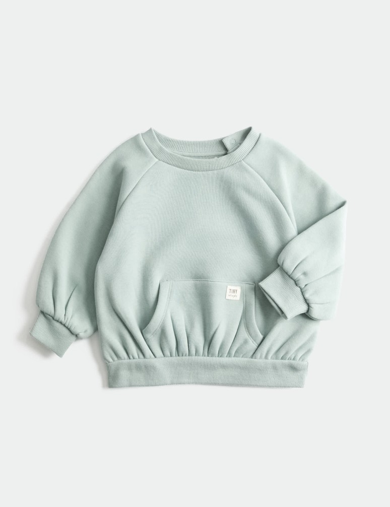 Cotton Blend Fleece Lined Sweatshirt (0-3 Yrs)