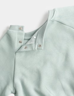 Cotton Blend Fleece Lined Sweatshirt (0-3 Yrs)