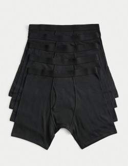 5 Pack Cotton Stretch Longer Length Trunks