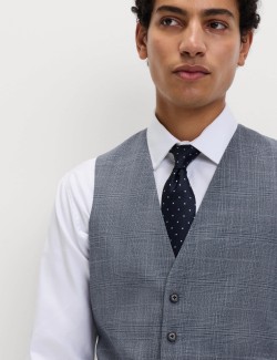 Regular Fit Check Waistcoat