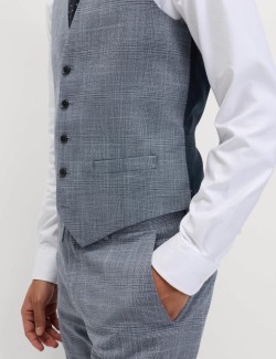 Regular Fit Check Waistcoat