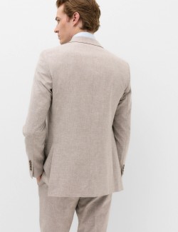 Slim Fit Linen Blend Stretch Suit Jacket