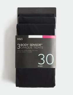 Punčochové kalhoty Body Sensor™, 30 DEN, 3 páry v balení