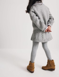 3 Piece Knitted Skirt Outfit with Tights (3-5 Years)