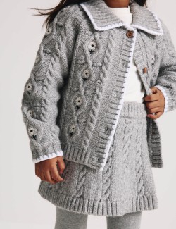 3 Piece Knitted Skirt Outfit with Tights (3-5 Years)