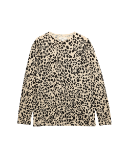 Supersoft Animal Print Crew Neck Jumper