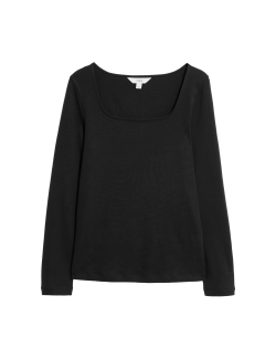 Pure Cotton Square Neck Top