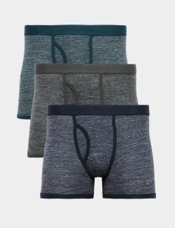 3 Pack Cotton Stretch Space Dye Trunks