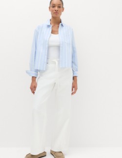 Pure Cotton Striped Oxford Shirt