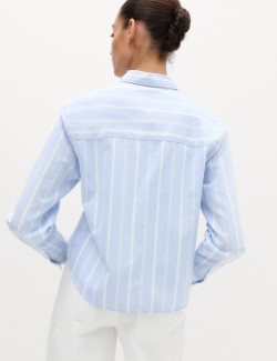 Pure Cotton Striped Oxford Shirt