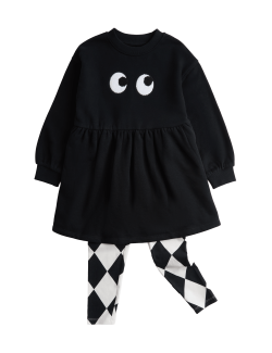 2pc Halloween Dress and Leggings Set (2-8 Yrs)