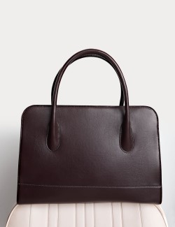 Faux Leather Briefcase Bag