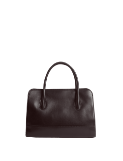 Faux Leather Briefcase Bag