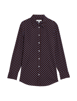 Printed Collared Blouse