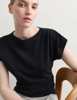 Merino Wool With Silk Knitted Top