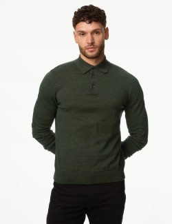 Cotton Rich Tipped Knitted Polo Shirt