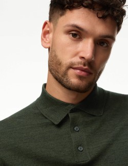 Cotton Rich Tipped Knitted Polo Shirt