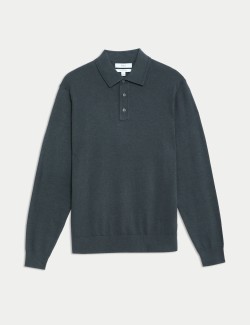 Cotton Rich Tipped Knitted Polo Shirt