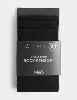 Punčochové kalhoty Body Sensor™, 30 DEN, 3 páry v balení