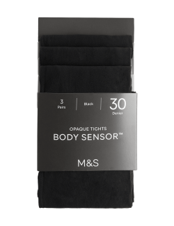Punčochové kalhoty Body Sensor™, 30 DEN, 3 páry v balení