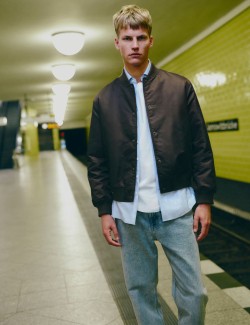 Satin Bomber Jacket