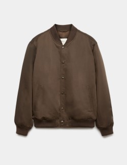 Saténová bunda bomber
