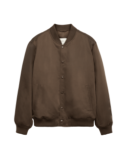 Saténová bunda bomber