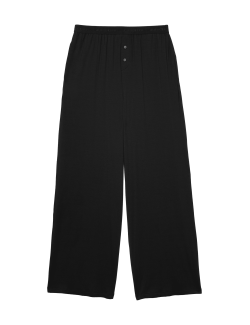 Modal Rich Wide Leg Pyjama Bottoms
