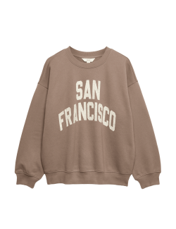 Cotton Rich Graphic Sweatshirt