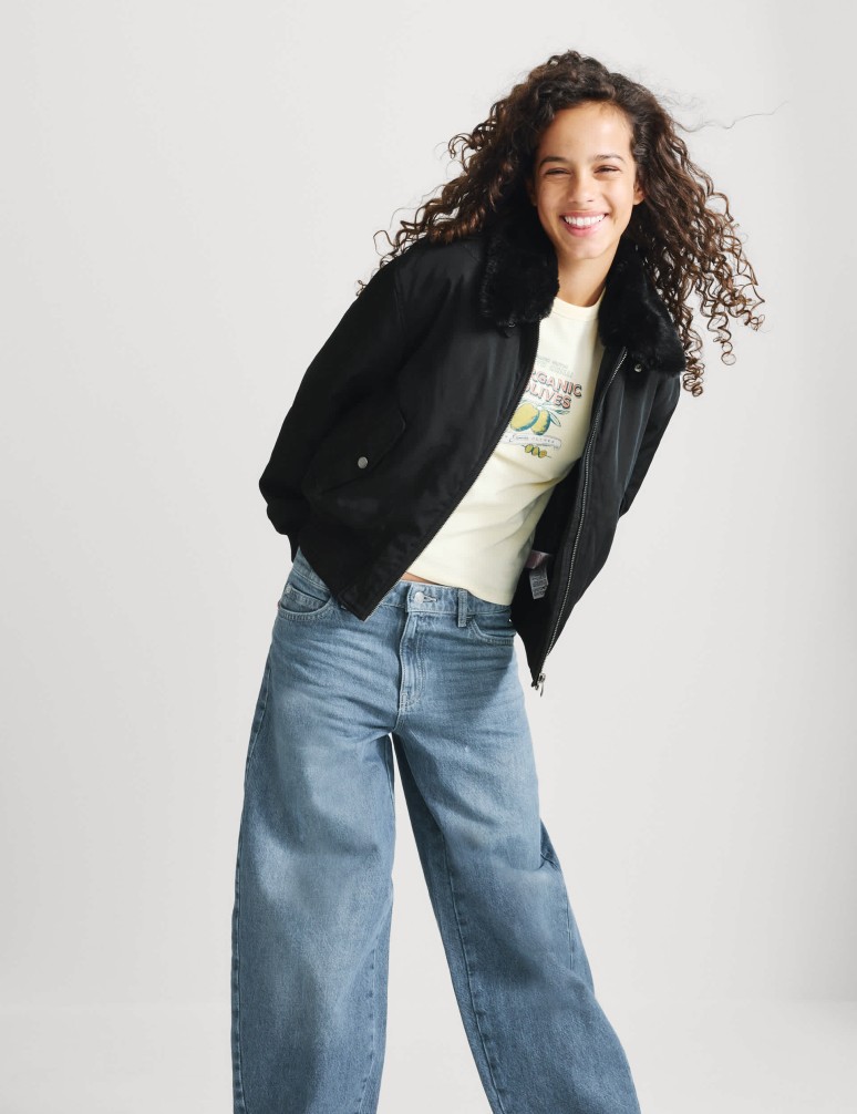Stormwear™ Faux Fur Collared Bomber Jacket (6-16 Yrs)