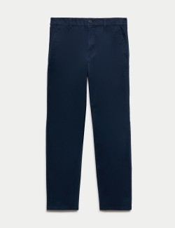 Chino kalhoty klasického střihu s elastickým pasem