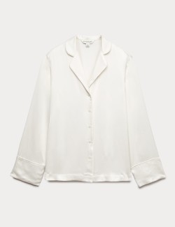 Premium Satin Revere Pyjama Top