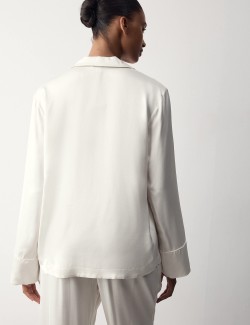 Premium Satin Revere Pyjama Top