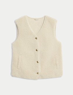 Borg Button Through Gilet