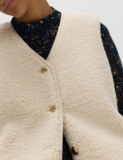 Borg Button Through Gilet