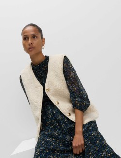 Borg Button Through Gilet
