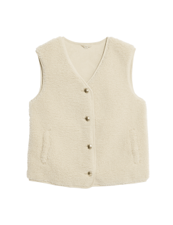 Borg Button Through Gilet