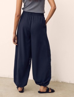 Lace Parachute Relaxed Trousers