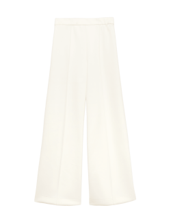 Premium Jersey Seam Detail Wide Leg Trousers