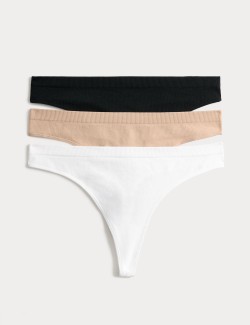 3 Pack Seamfree Thongs