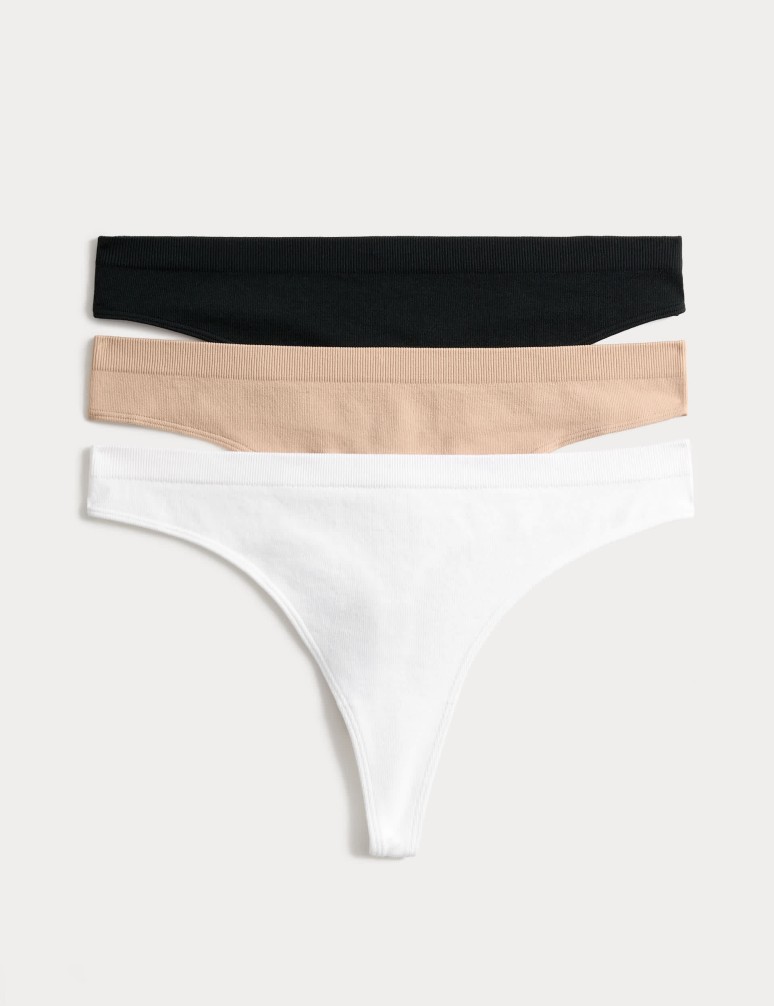 3 Pack Seamfree Thongs