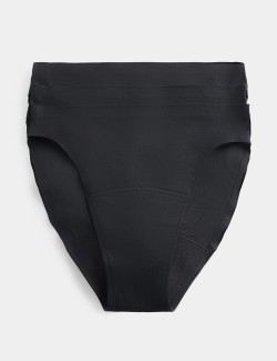 3 Pack Heavy Absorbency No VPL Period High Leg Knickers