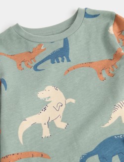 Pyžamo z čisté bavlny s motivem dinosaura (1–16 let)