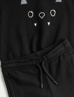 2dílný halloweenský netopýří outfit s vysokým podílem bavlny(2–8 let)