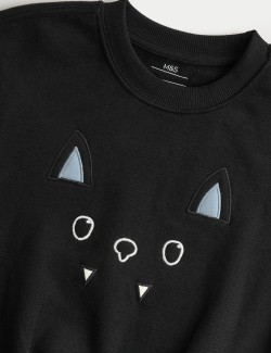 2dílný halloweenský netopýří outfit s vysokým podílem bavlny(2–8 let)