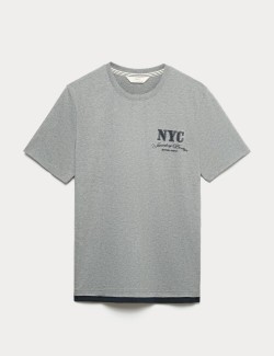Pure Cotton NYC Graphic Loungewear Top